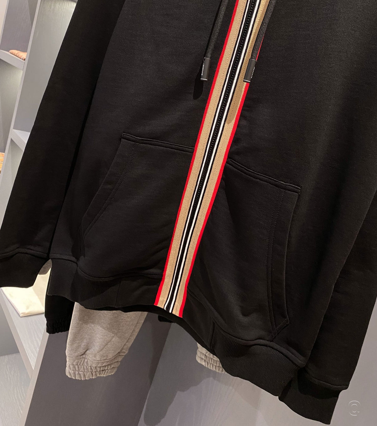 Icon Stripe Zip Hoodie