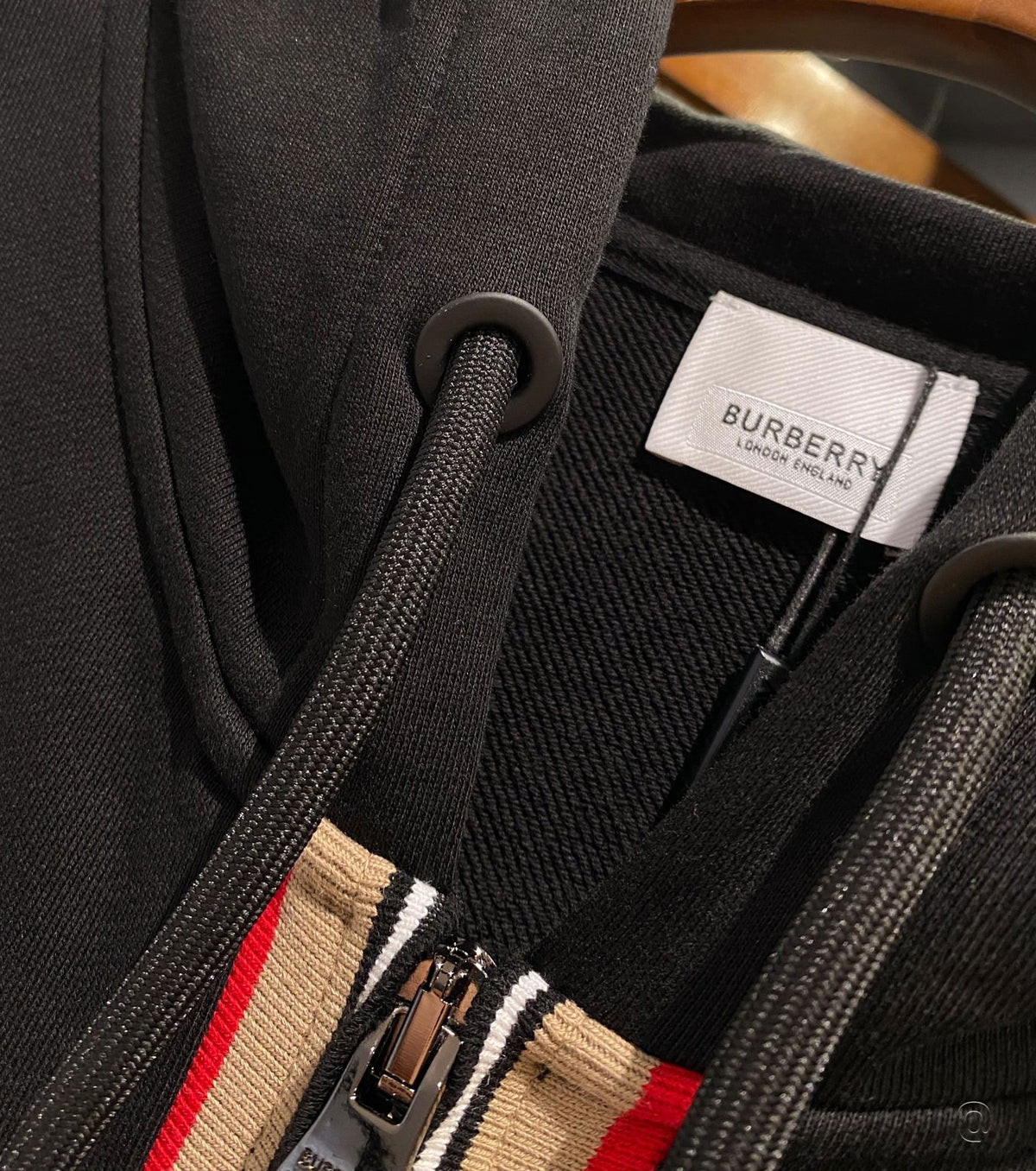 Icon Stripe Zip Hoodie