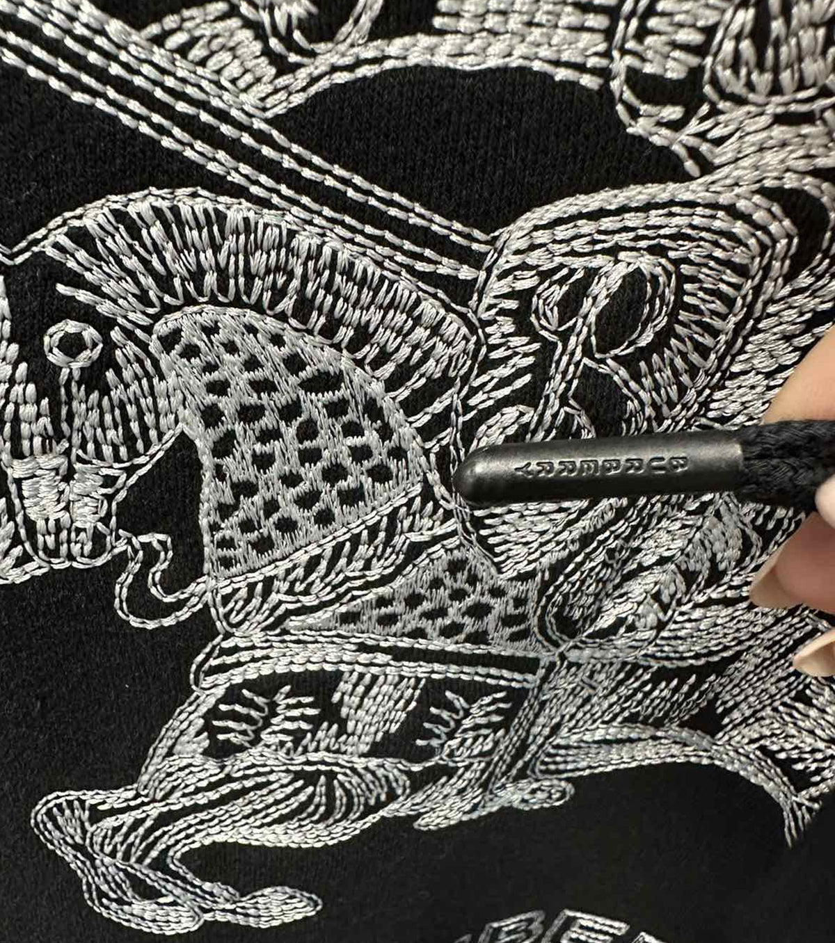 Embroiderd Men Hoodie