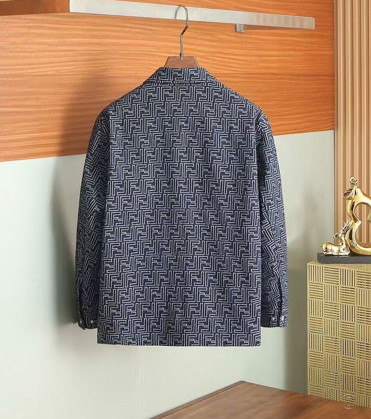 Jacquard shirt/jacket