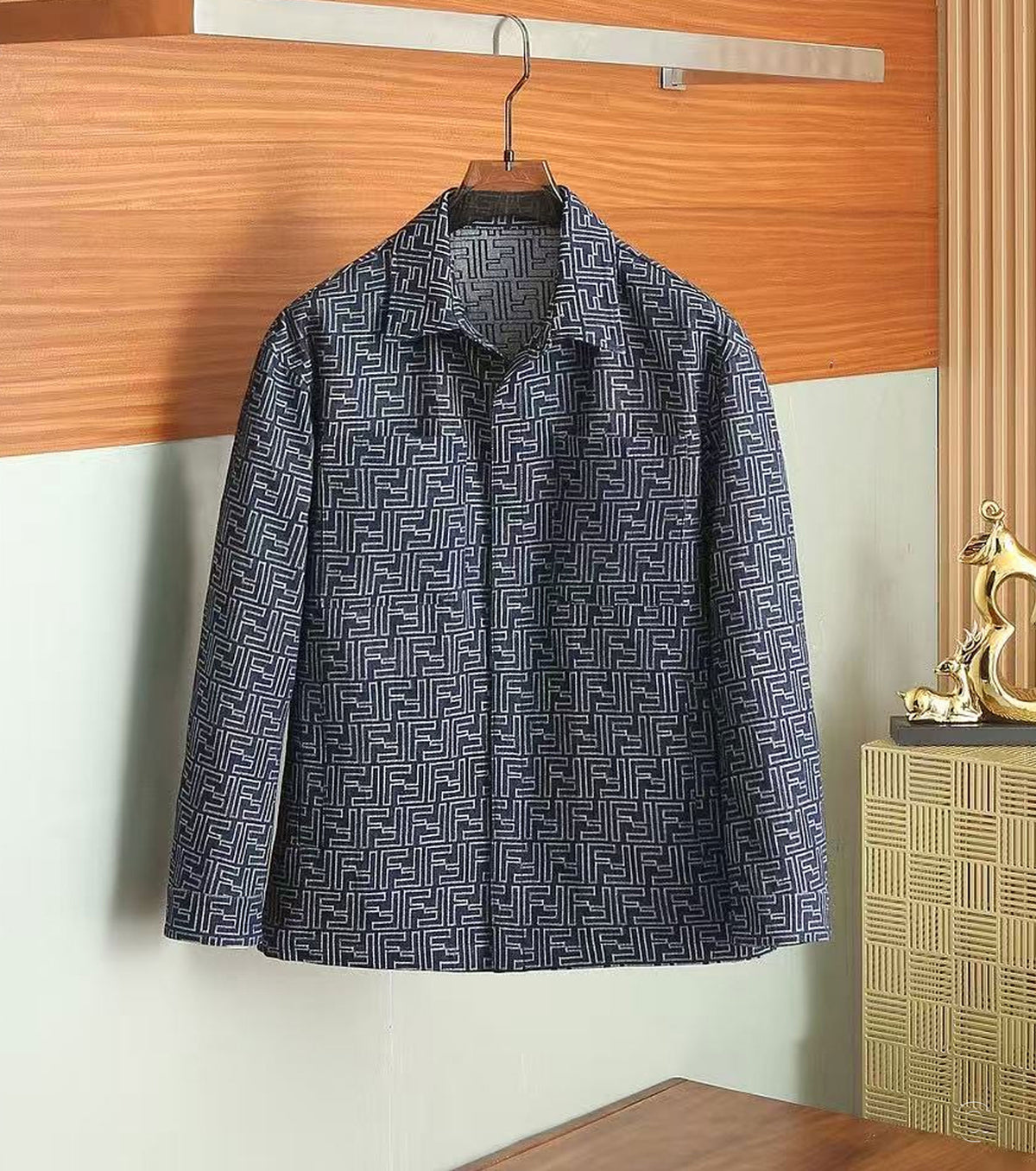 Jacquard shirt/jacket