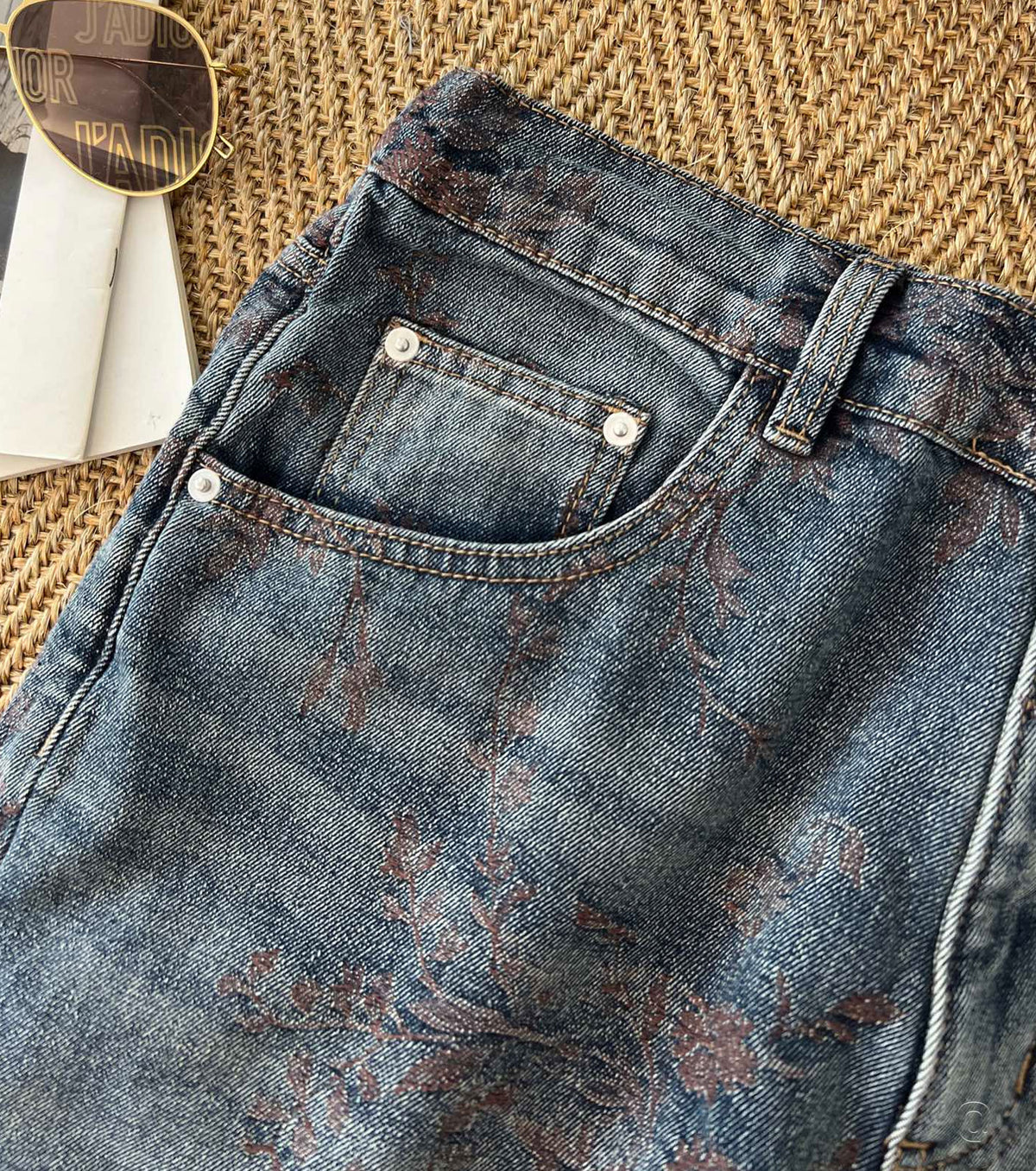 Denim Bermuda shorts
