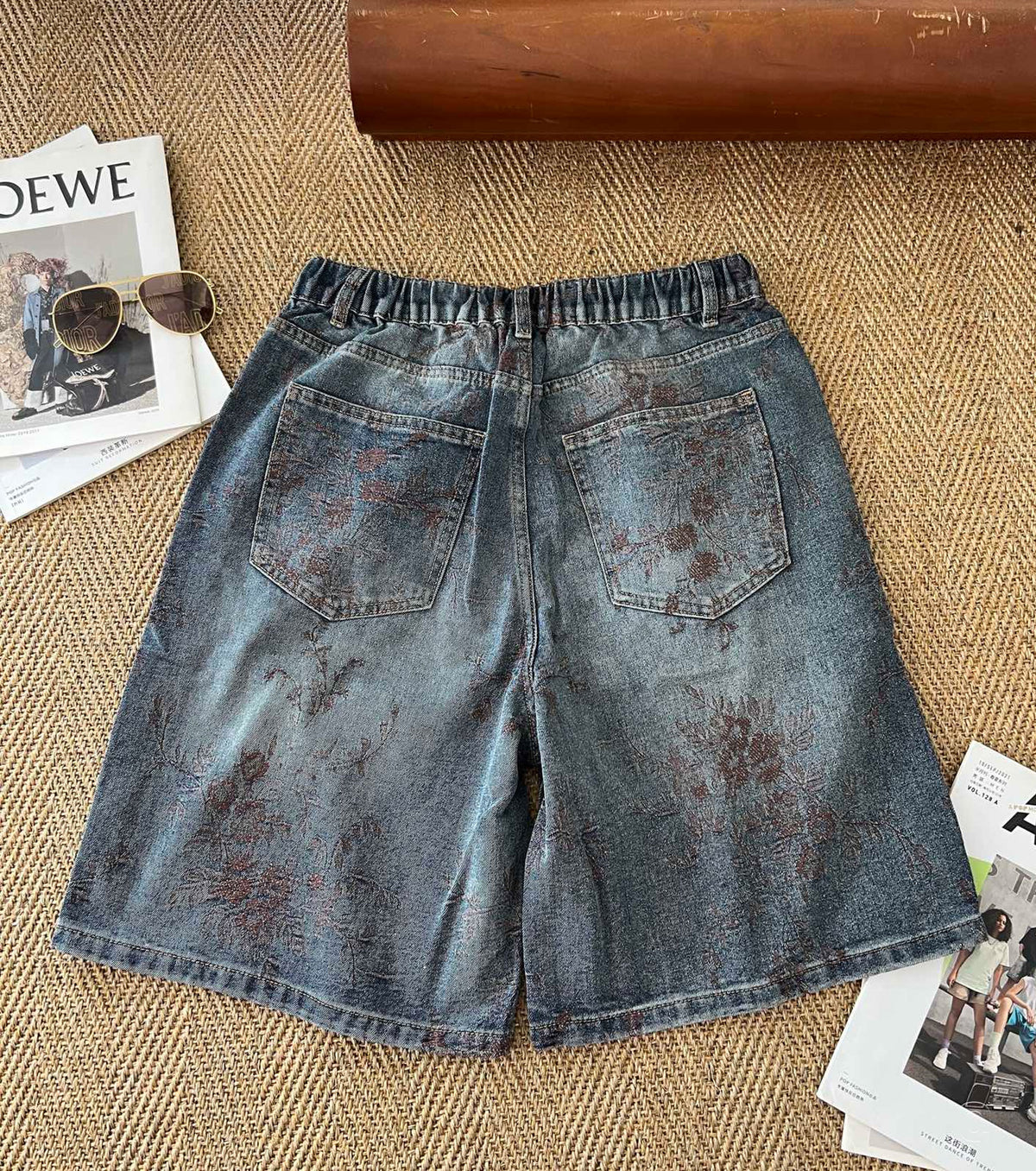 Denim Bermuda shorts