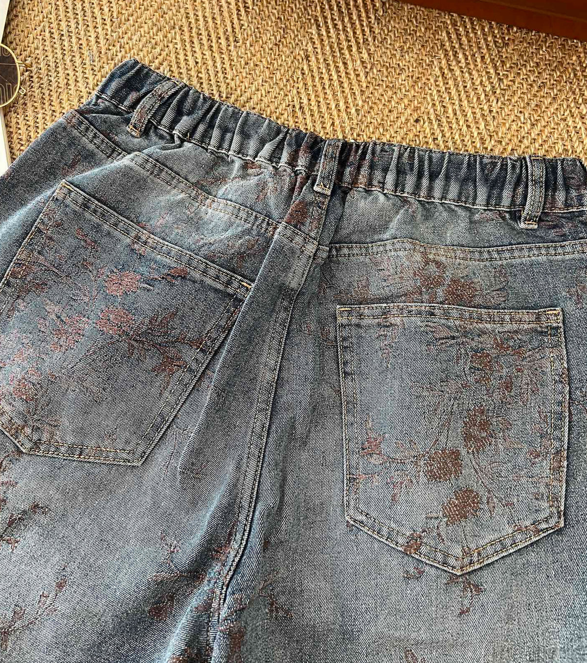 Denim Bermuda shorts