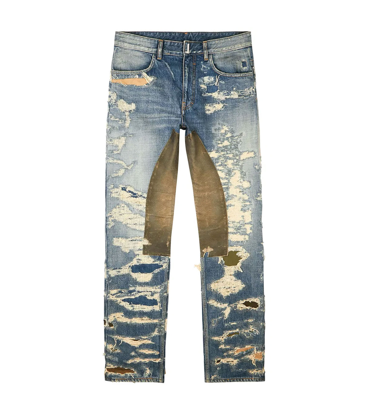 Men Distressed Straight-Leg Jeans