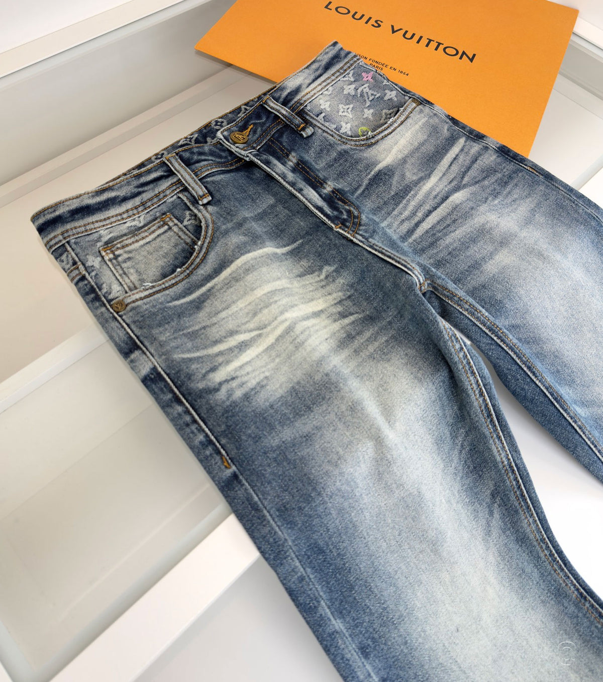 Men Retro Jeans