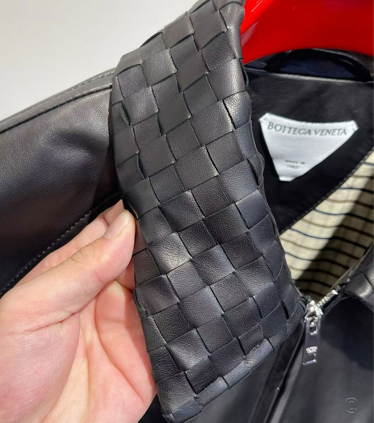 Мъжки бомбър естествена кожа