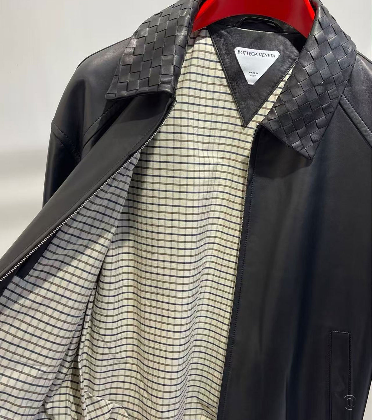 Мъжки бомбър естествена кожа