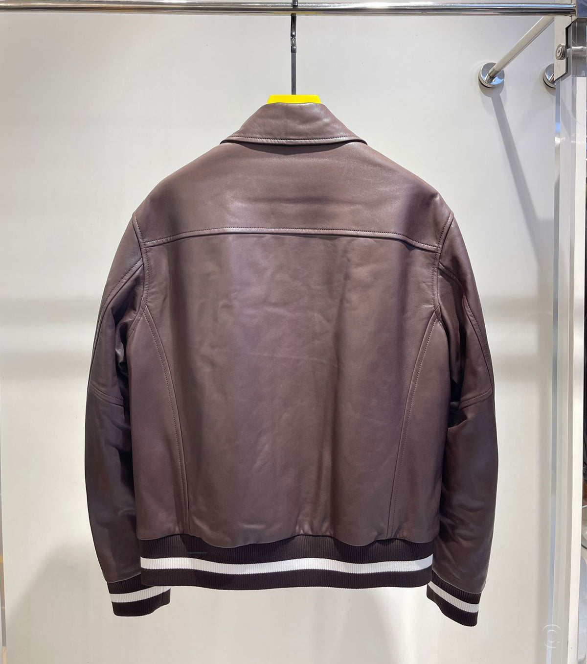 Men Leather Bomber