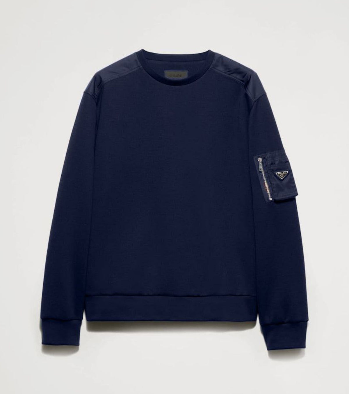 Cotton fleece and Re-Nylon sweatshirt PRA8126