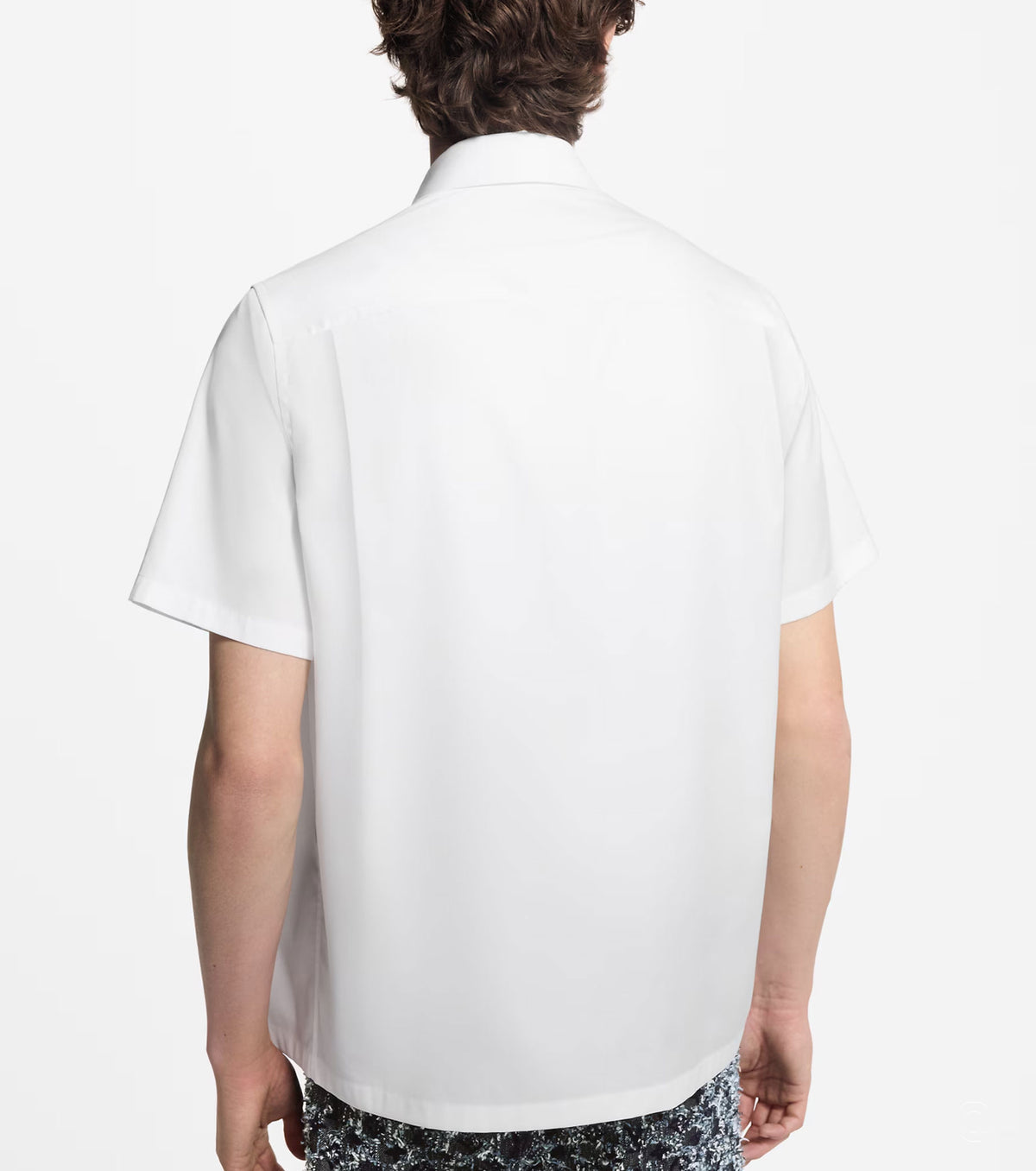 Риза с къс ръкав и монограмен джоб LS3100