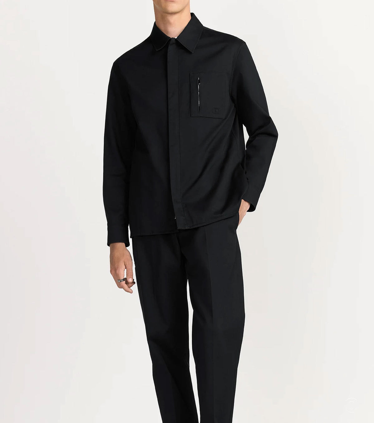 Риза с цип и "Icon" бродерия DR0506