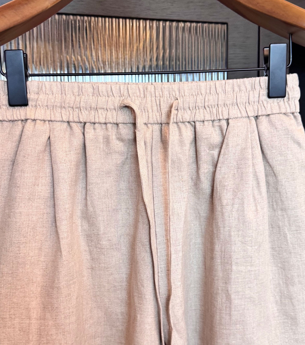 Men linen bermuda shorts