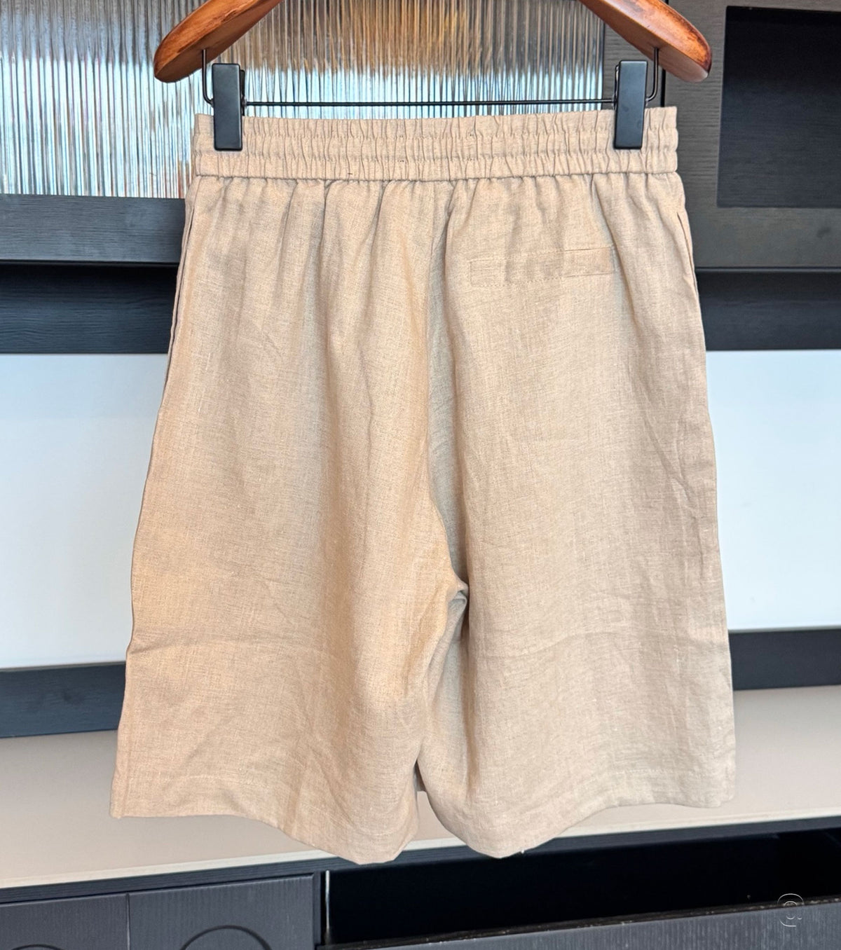 Men linen bermuda shorts