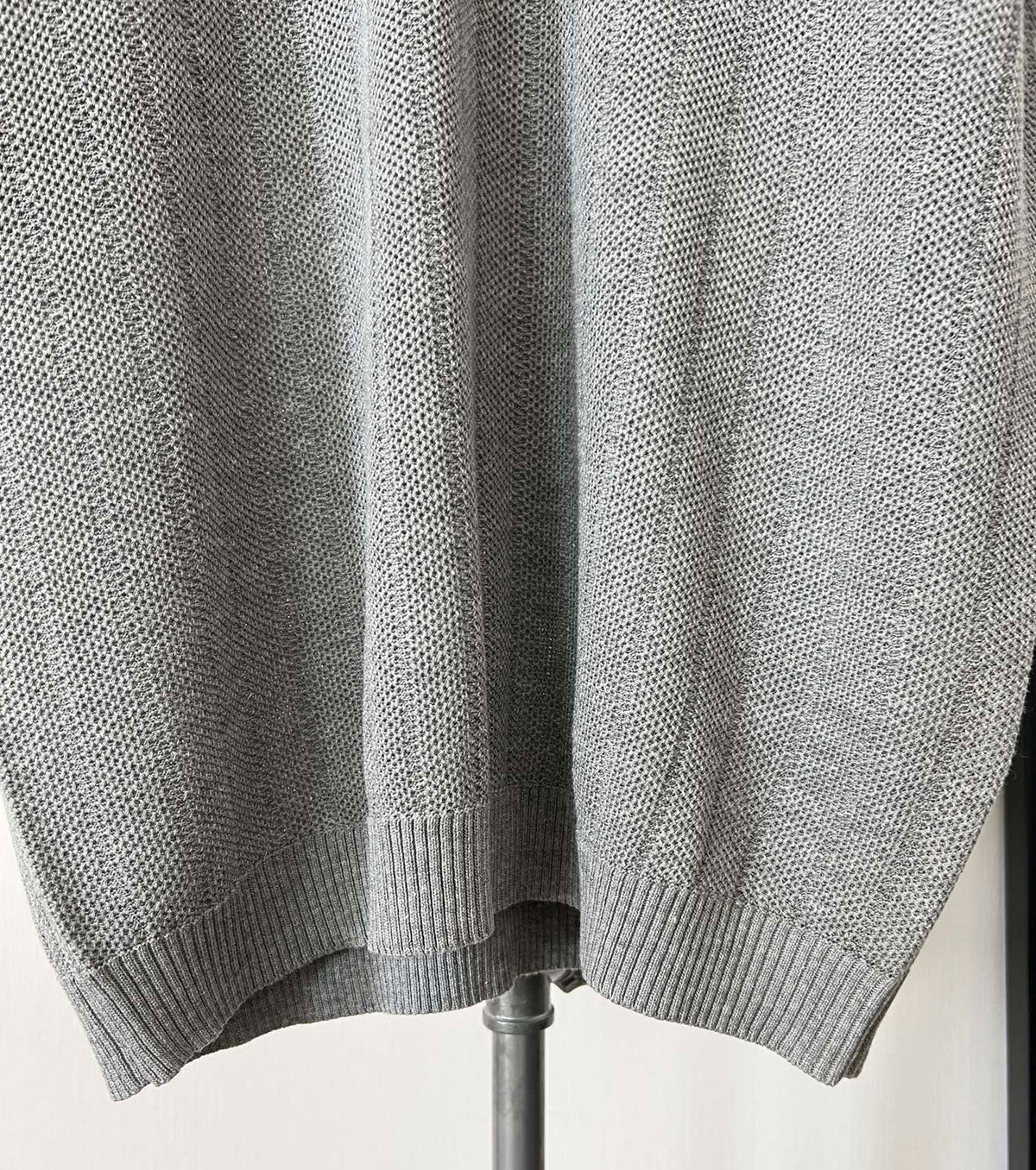 Men knitted polo shirt