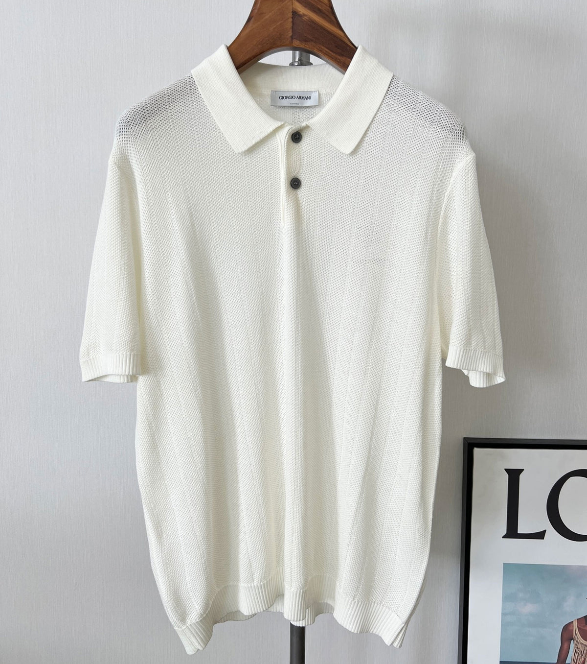 Мъжка плетена поло тениска