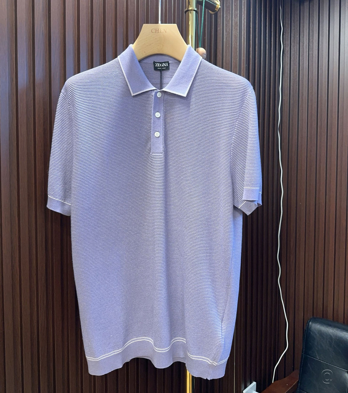 Фино плетена поло тениска