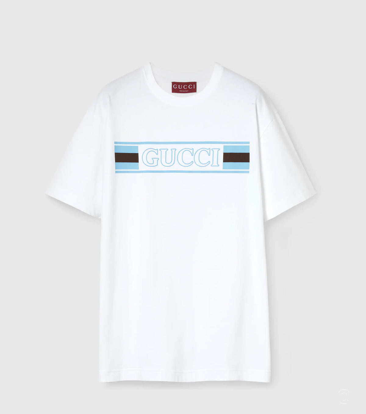White cotton t-shirt with logo - Fashion Dose