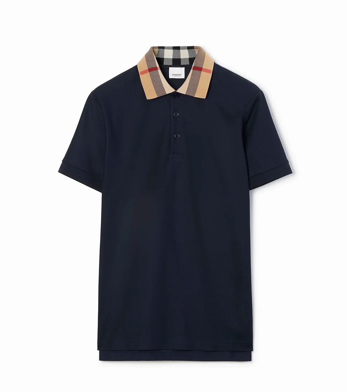 Check Collar Cotton Polo Shirt 26-1292