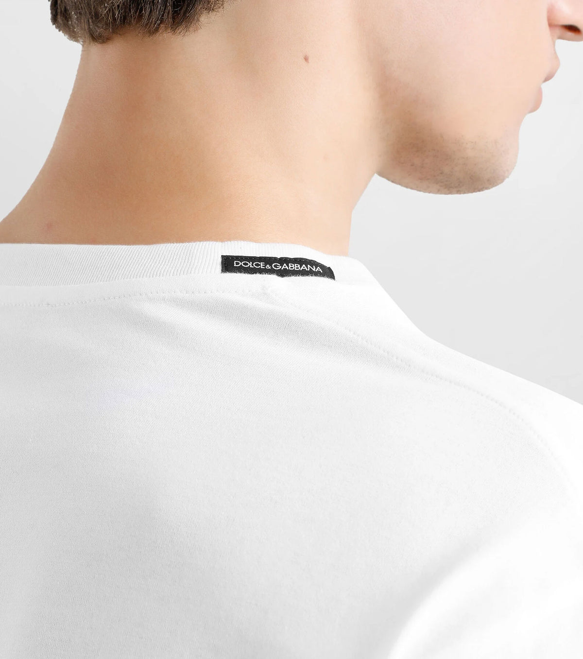 Cotton T-Shirt With Logo Embroidery GBB7096