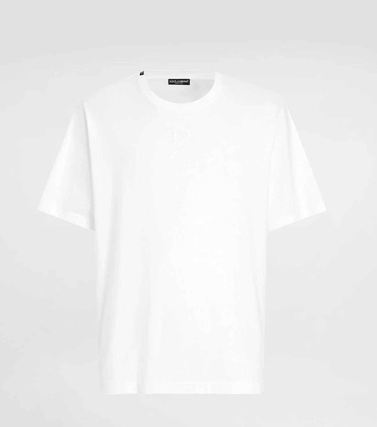 Cotton T-Shirt With Logo Embroidery GBB7096