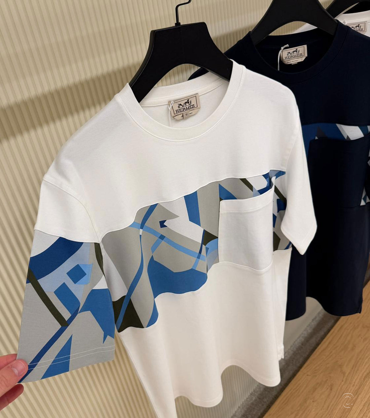 Тениска "Poche en rayure imprime" 26-1249