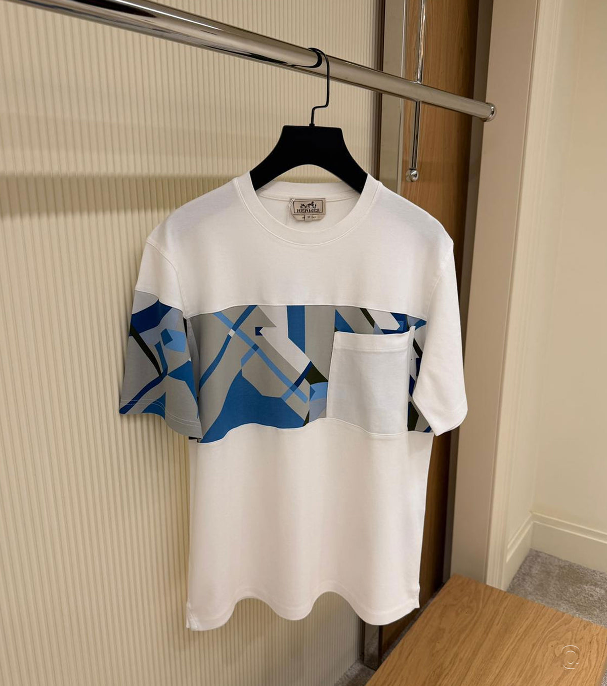 Тениска "Poche en rayure imprime" 26-1249