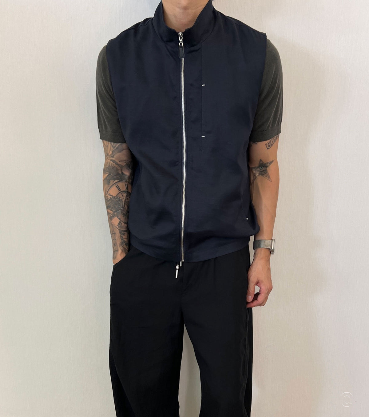 Men linen vest
