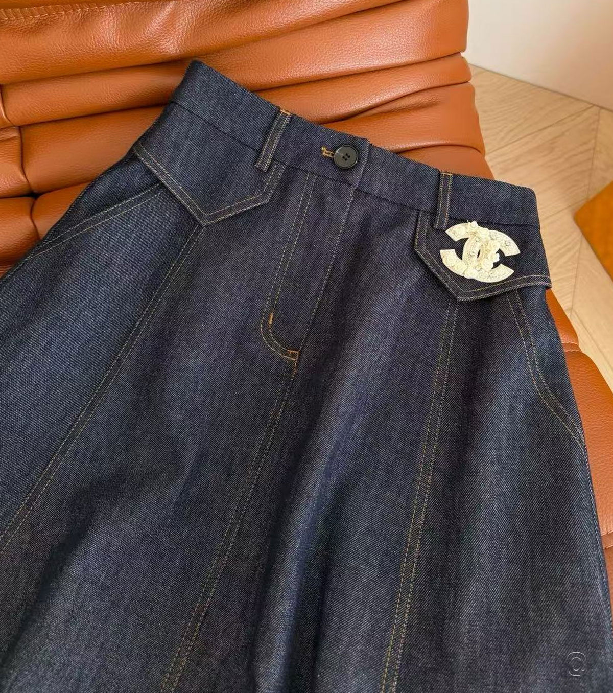 Дълга дънкова пола