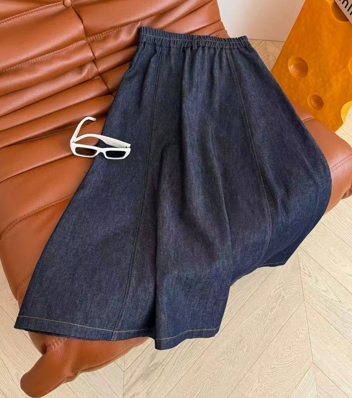 Дълга дънкова пола