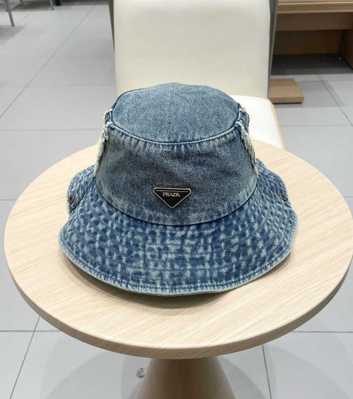 Denim bucket hat
