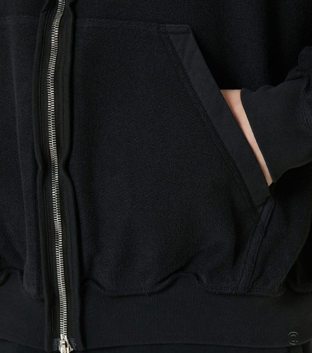 Inside out Zipped Hoodie