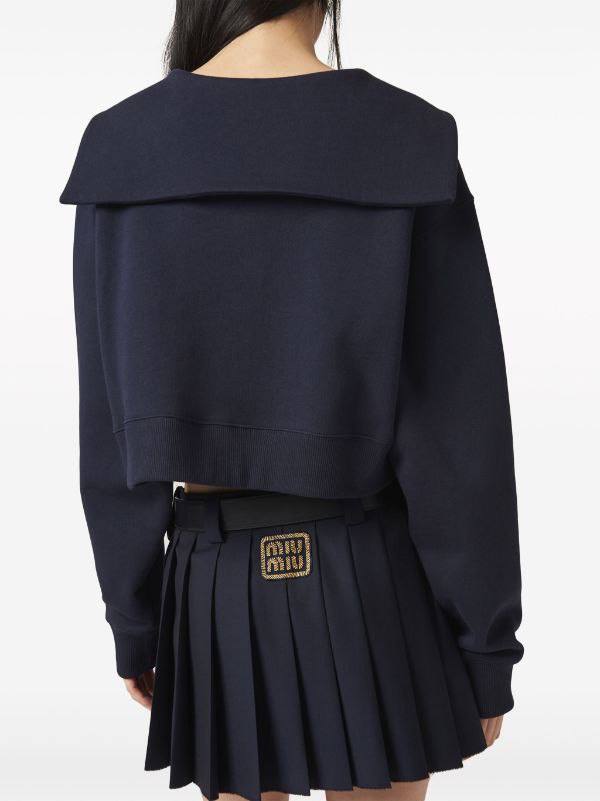 Embroidered Logo Sweatshirt MIU5006W