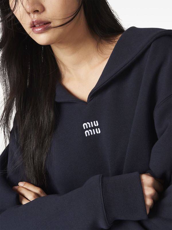 Embroidered Logo Sweatshirt MIU5006W