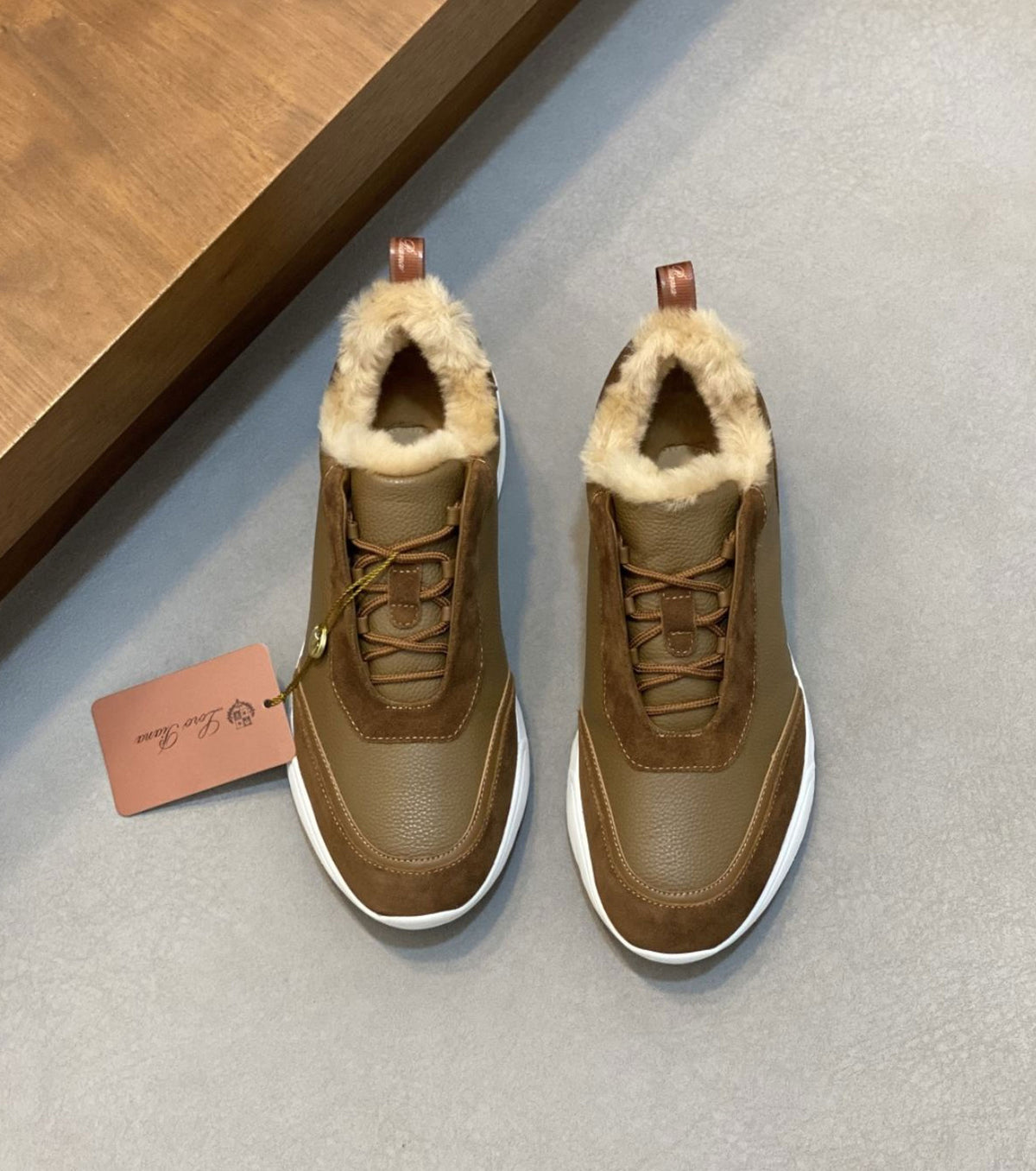 Modular Walk Leather and Suede Sneakers