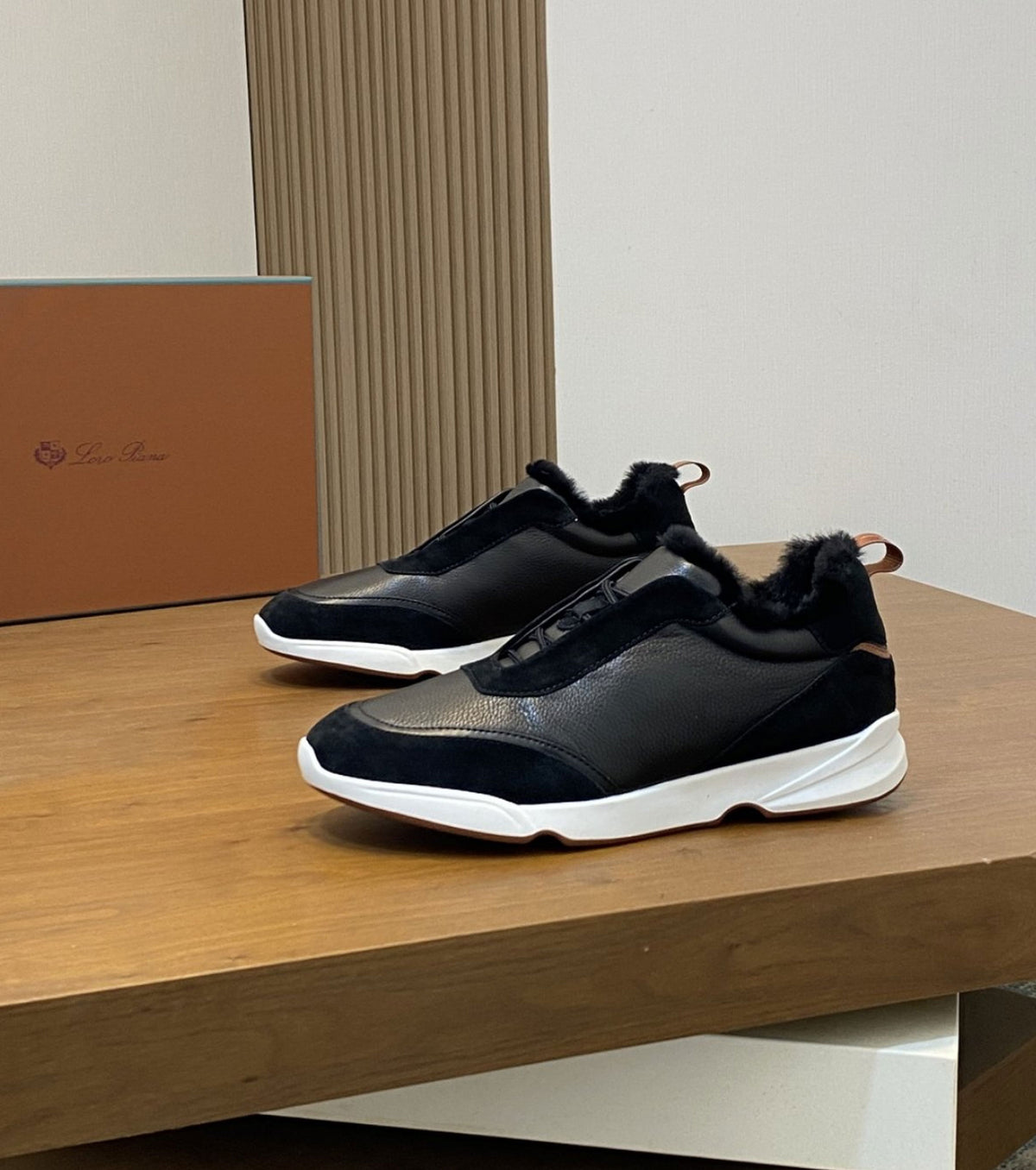 Modular Walk Leather and Suede Sneakers