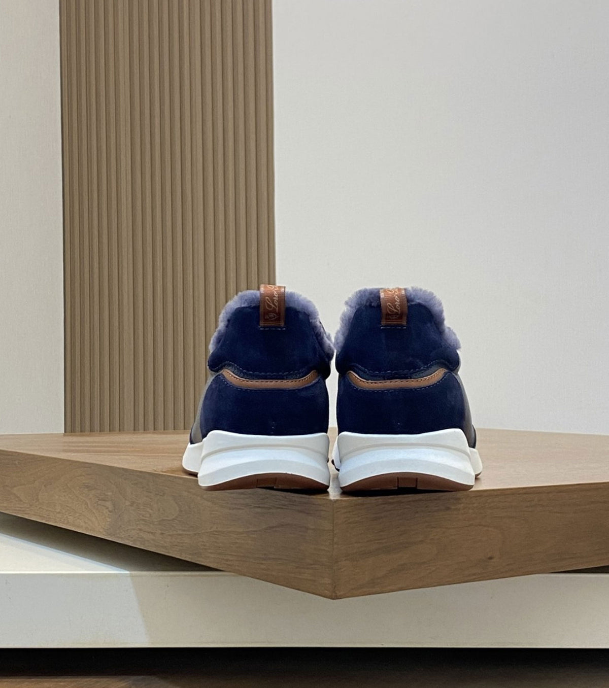 Modular Walk Leather and Suede Sneakers