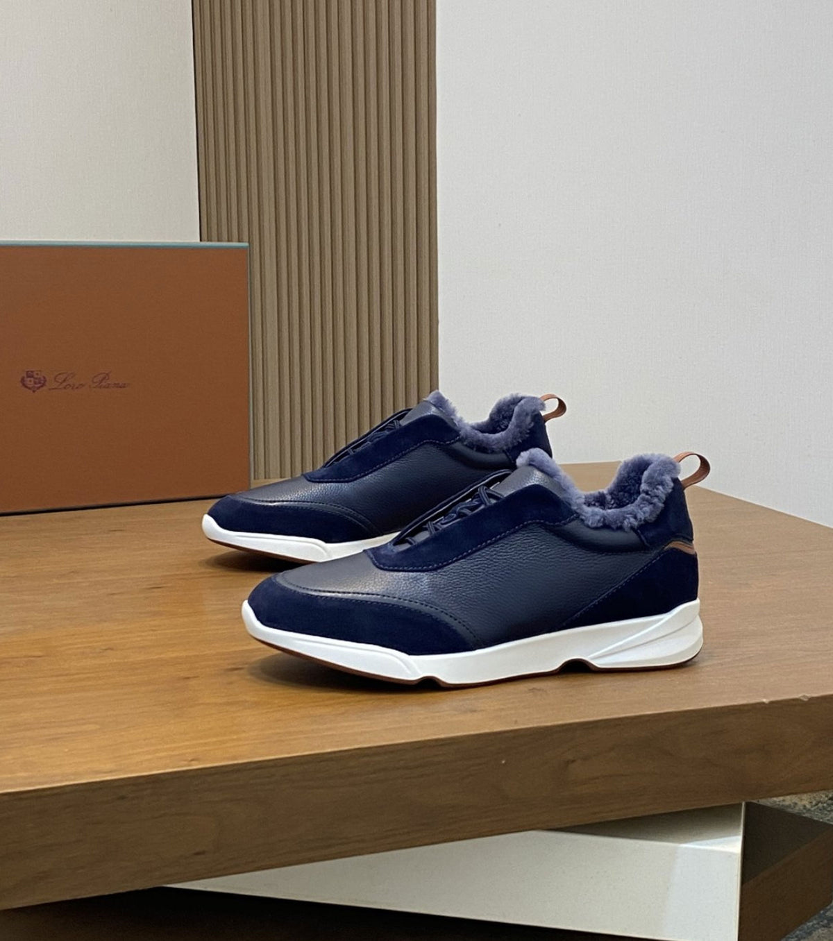 Modular Walk Leather and Suede Sneakers