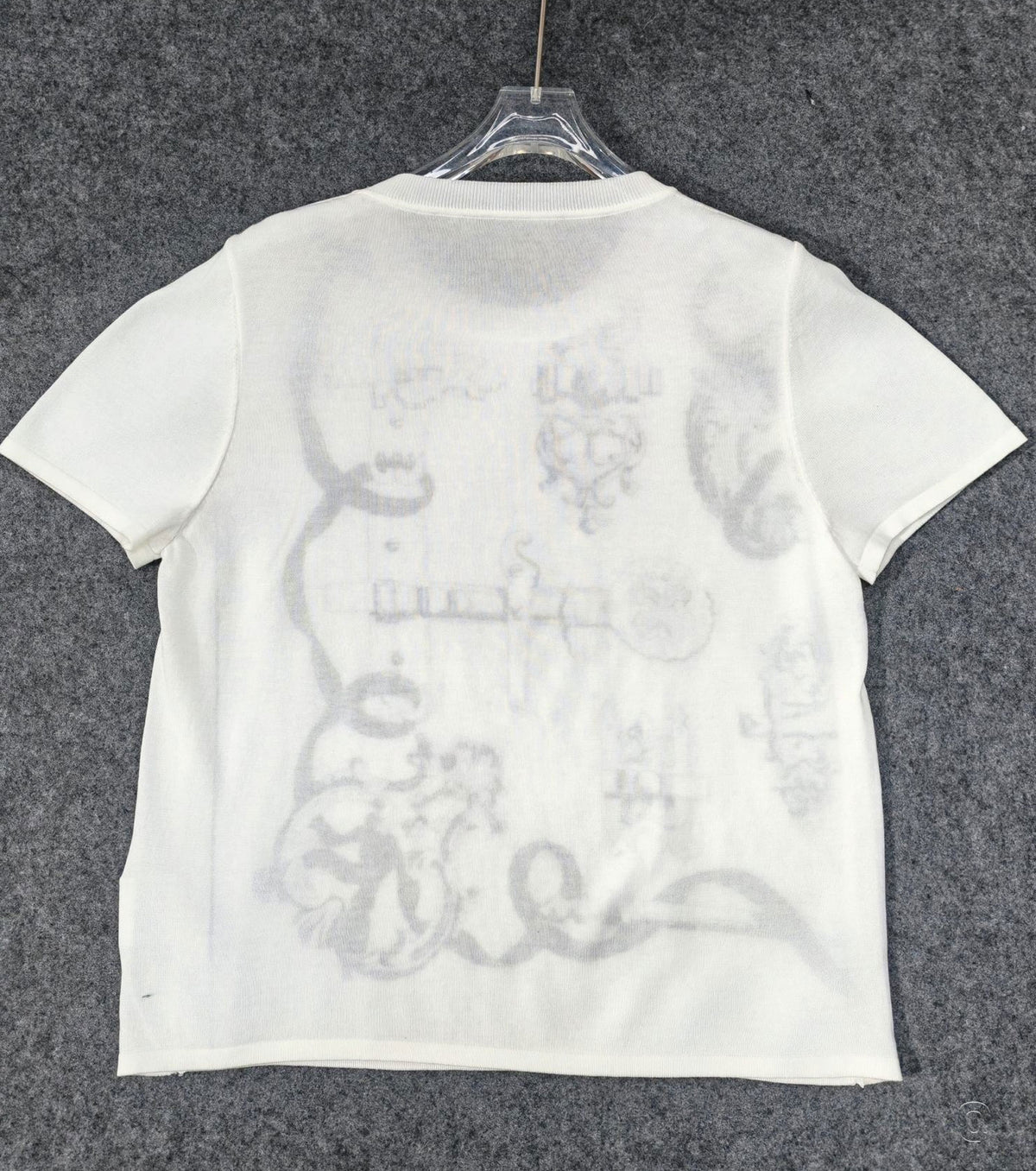 "Ferronnerie Remix" short-sleeve sweater