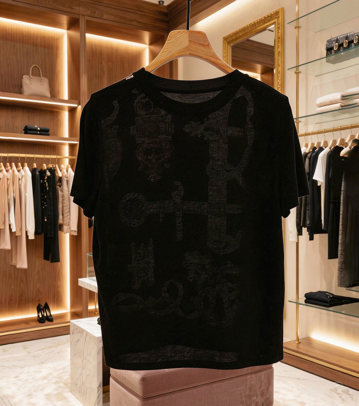 "Ferronnerie Remix" short-sleeve sweater