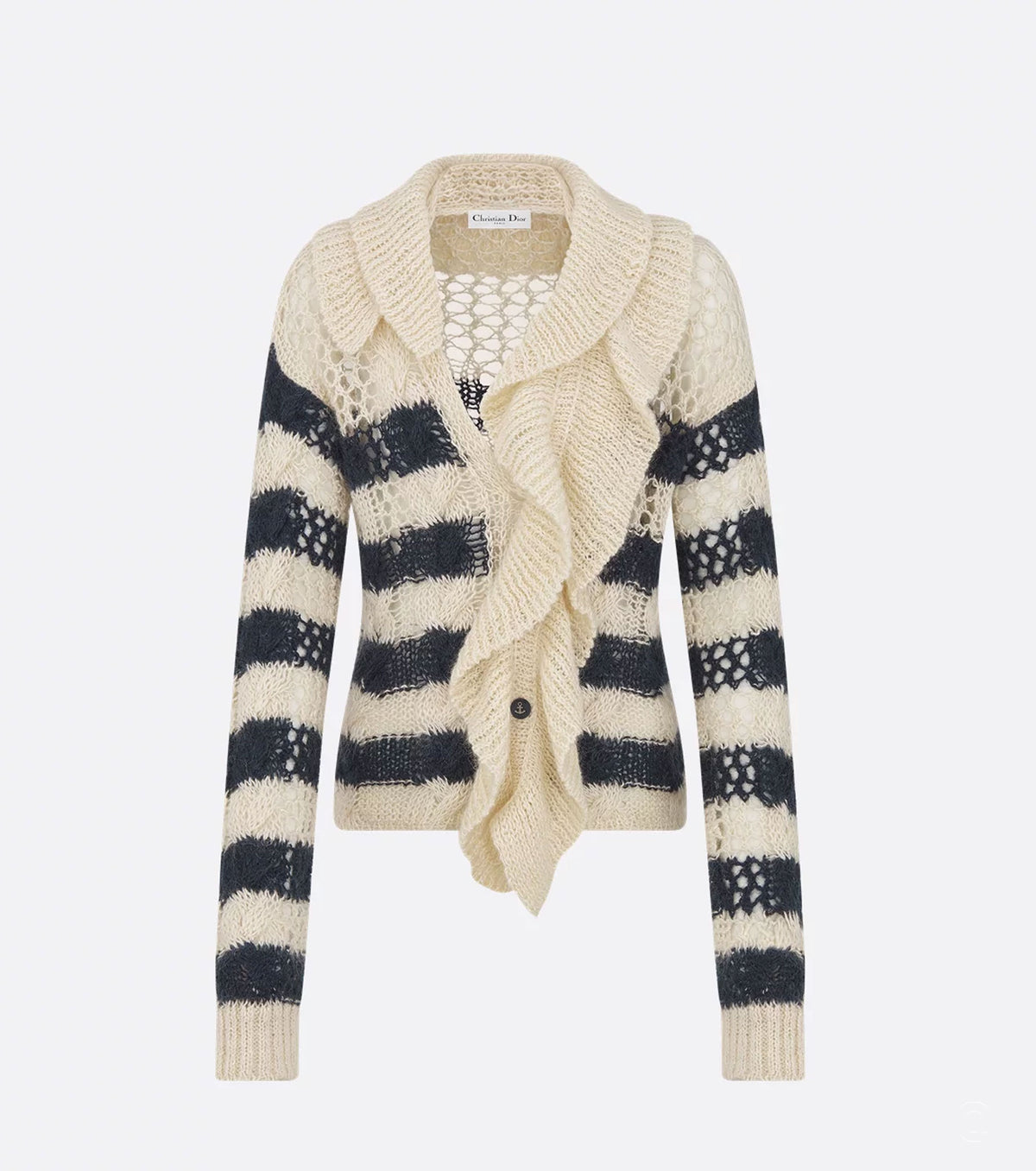 Cashmere Cardigan with Removable Ruched Collar