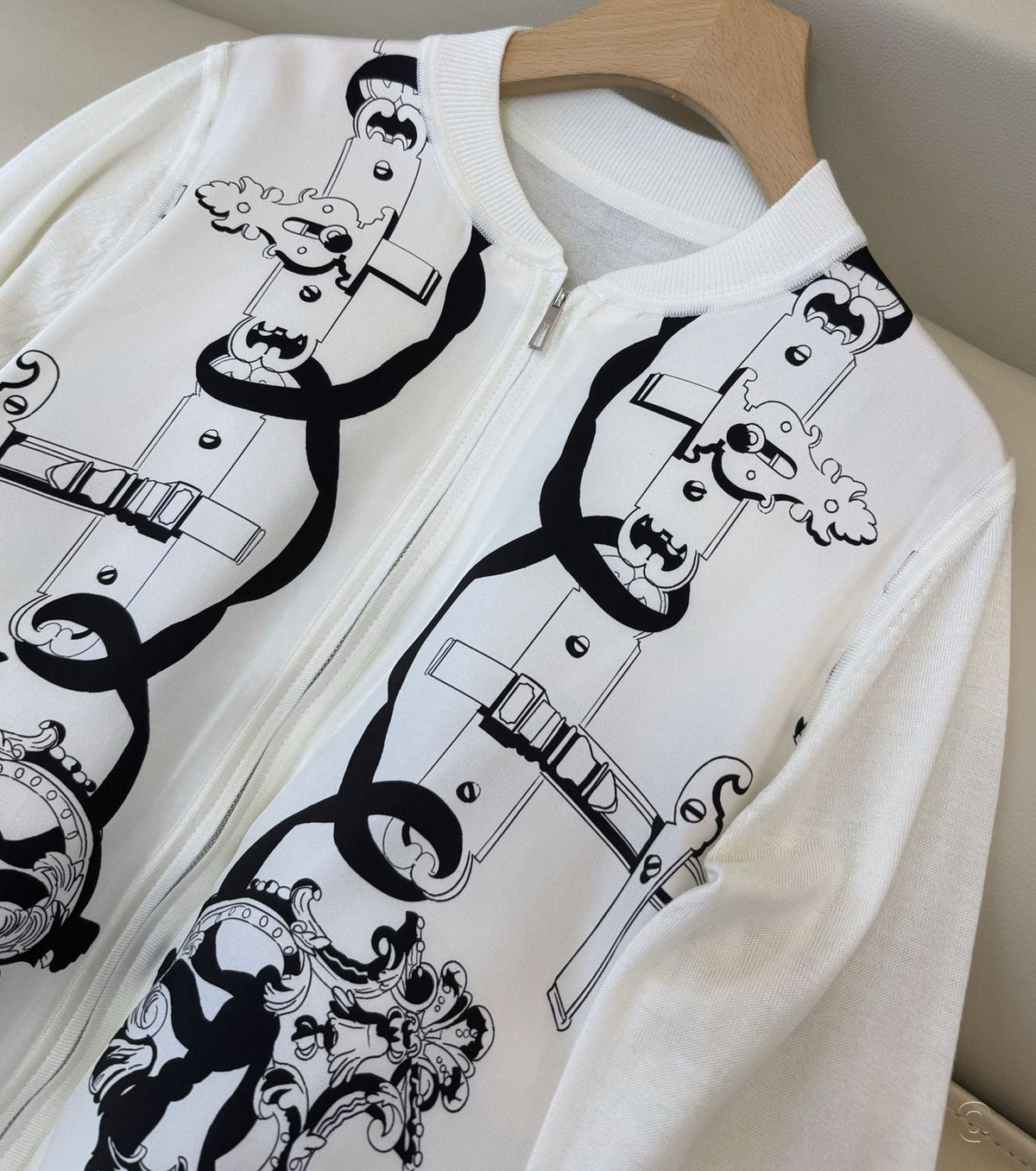 "Ferronnerie Remix" cardigan