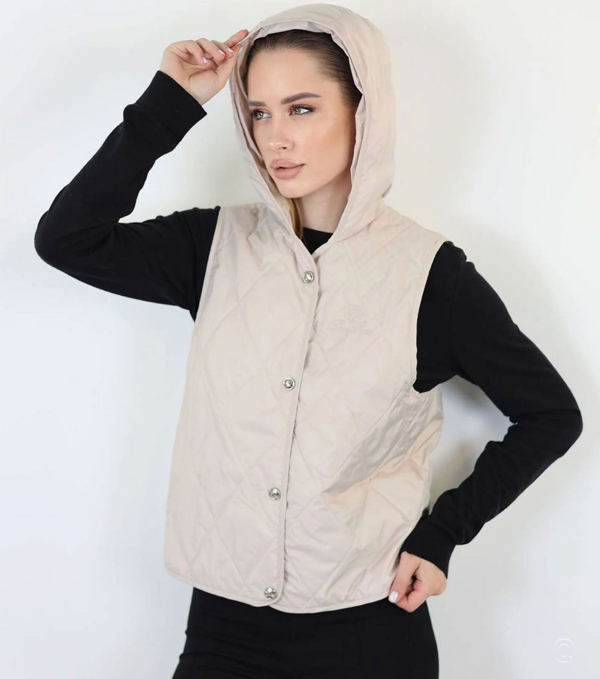 Women Cashmere Coat 2in1