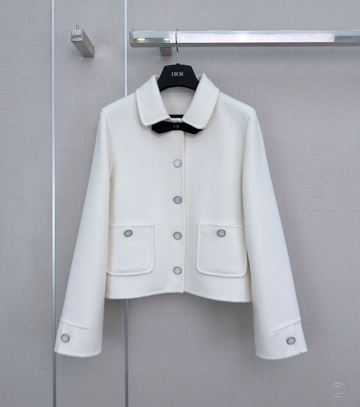 Wool cropped jacket