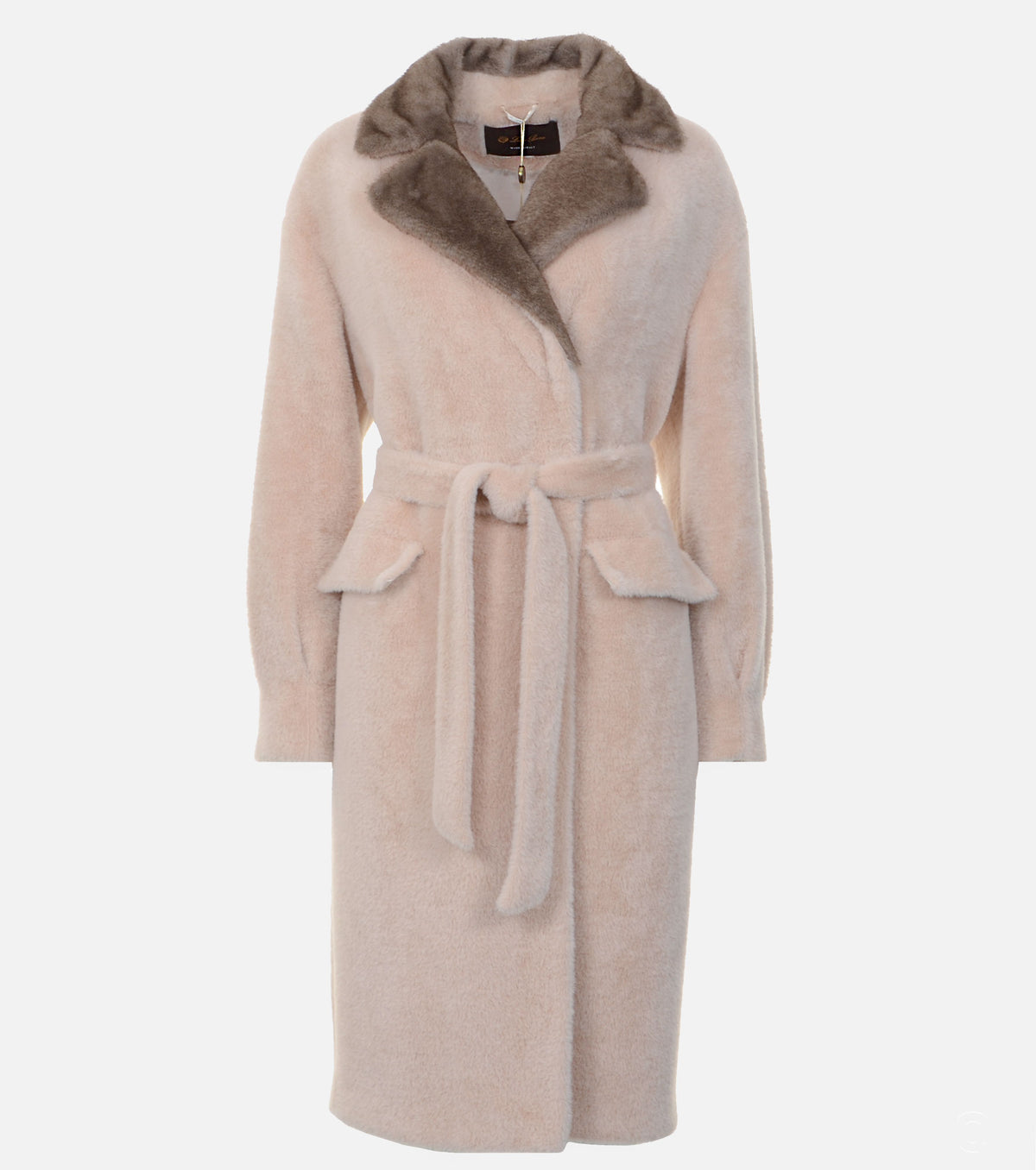 Women Lama wool Alcantara Coat