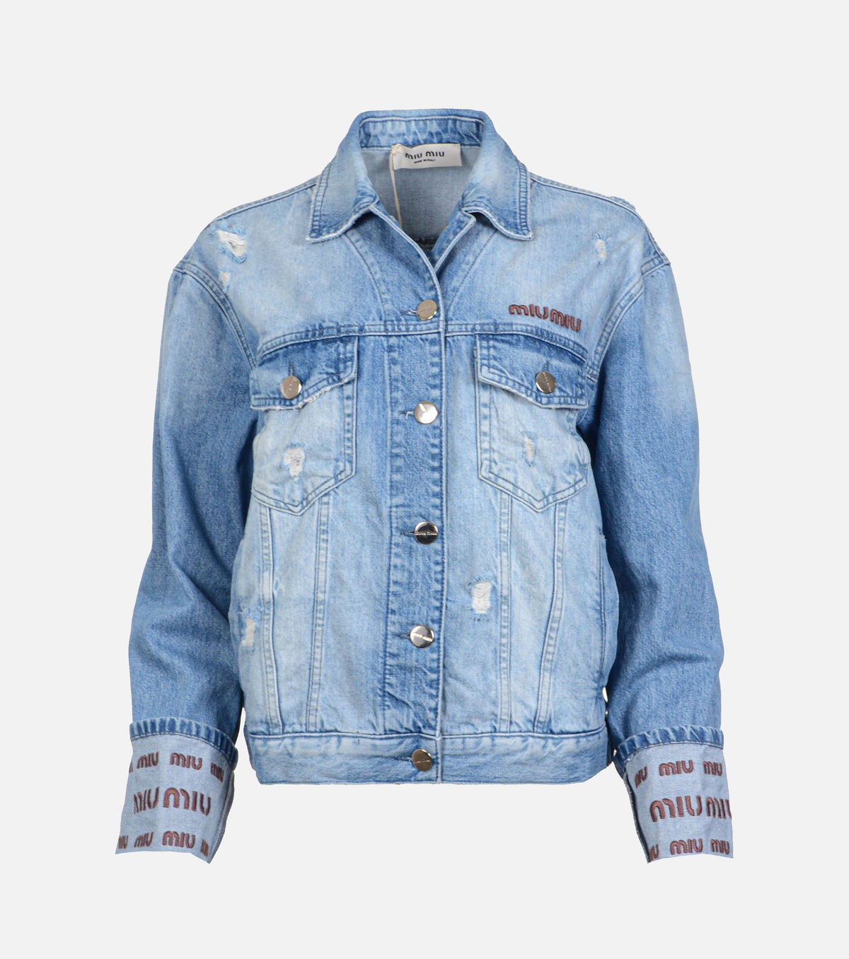 Women Embroidered Denim Jacket