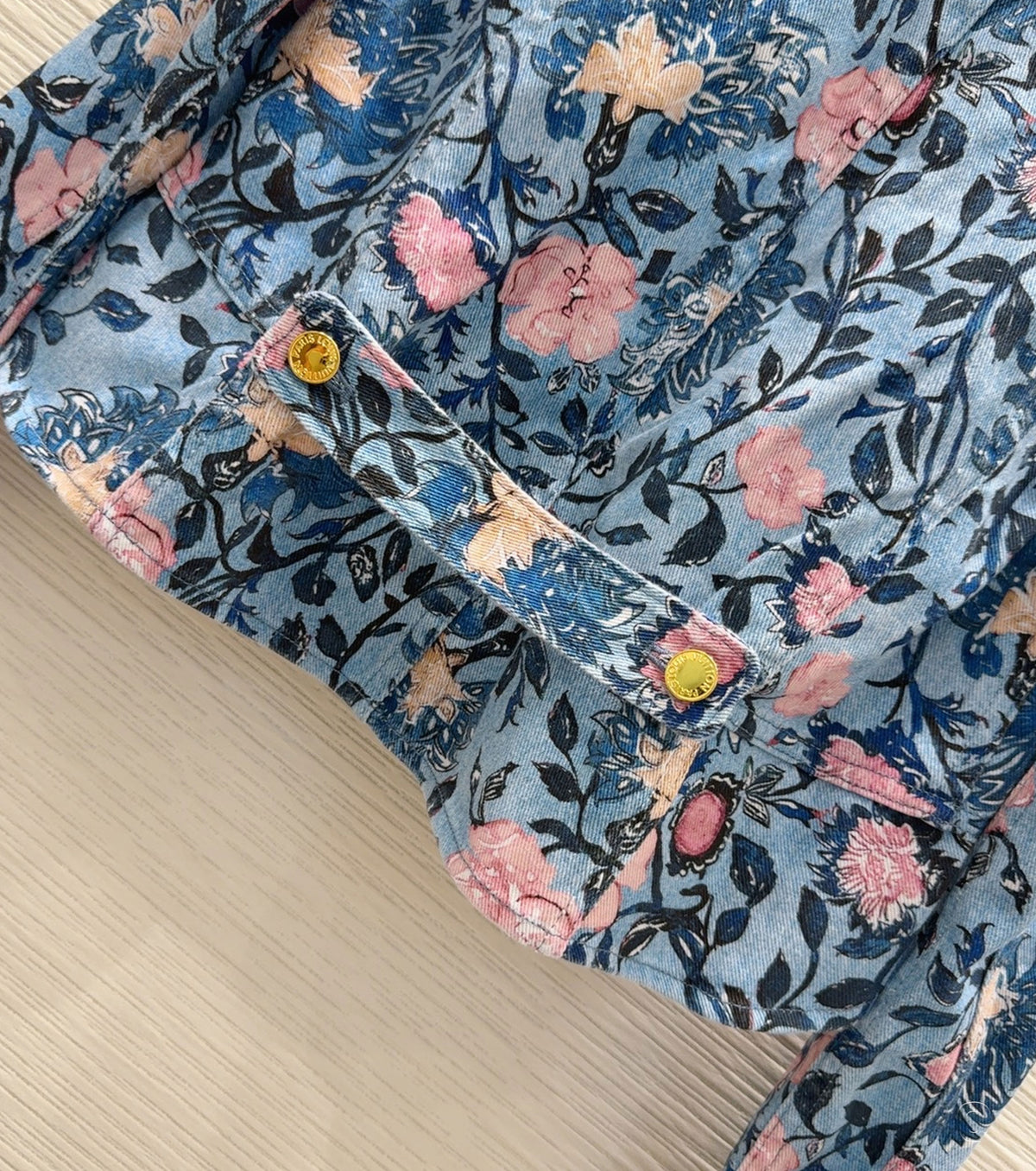 Printed denim jacket