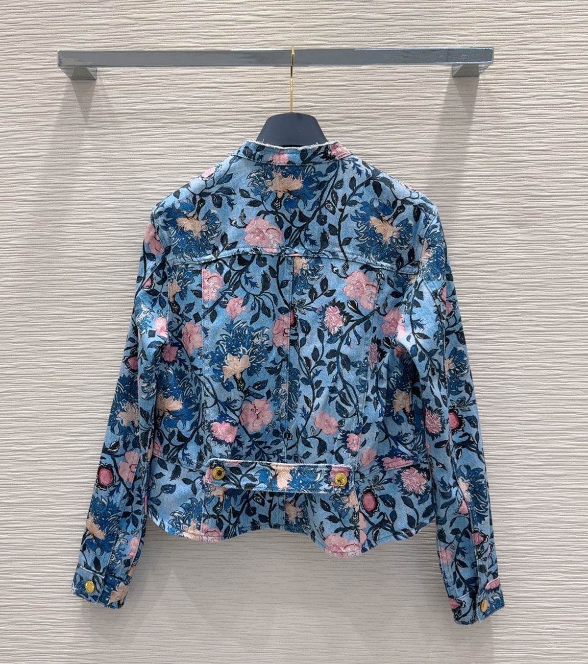 Printed denim jacket