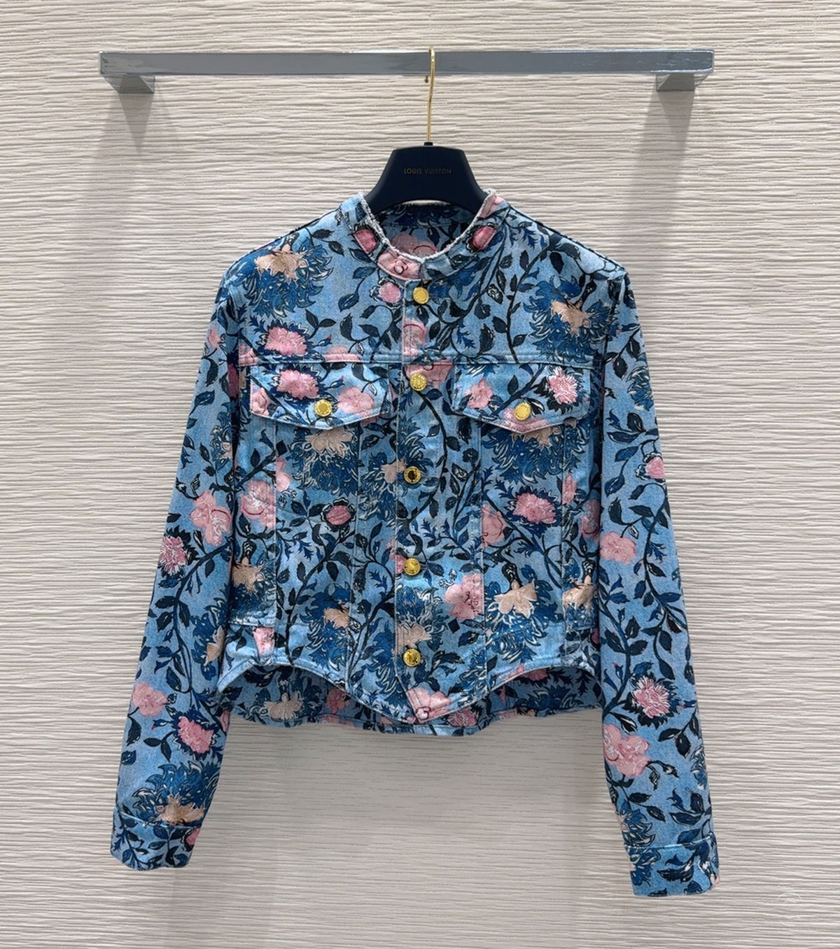 Printed denim jacket