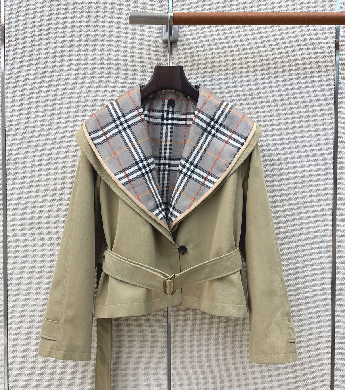 Cropped cotton jacket